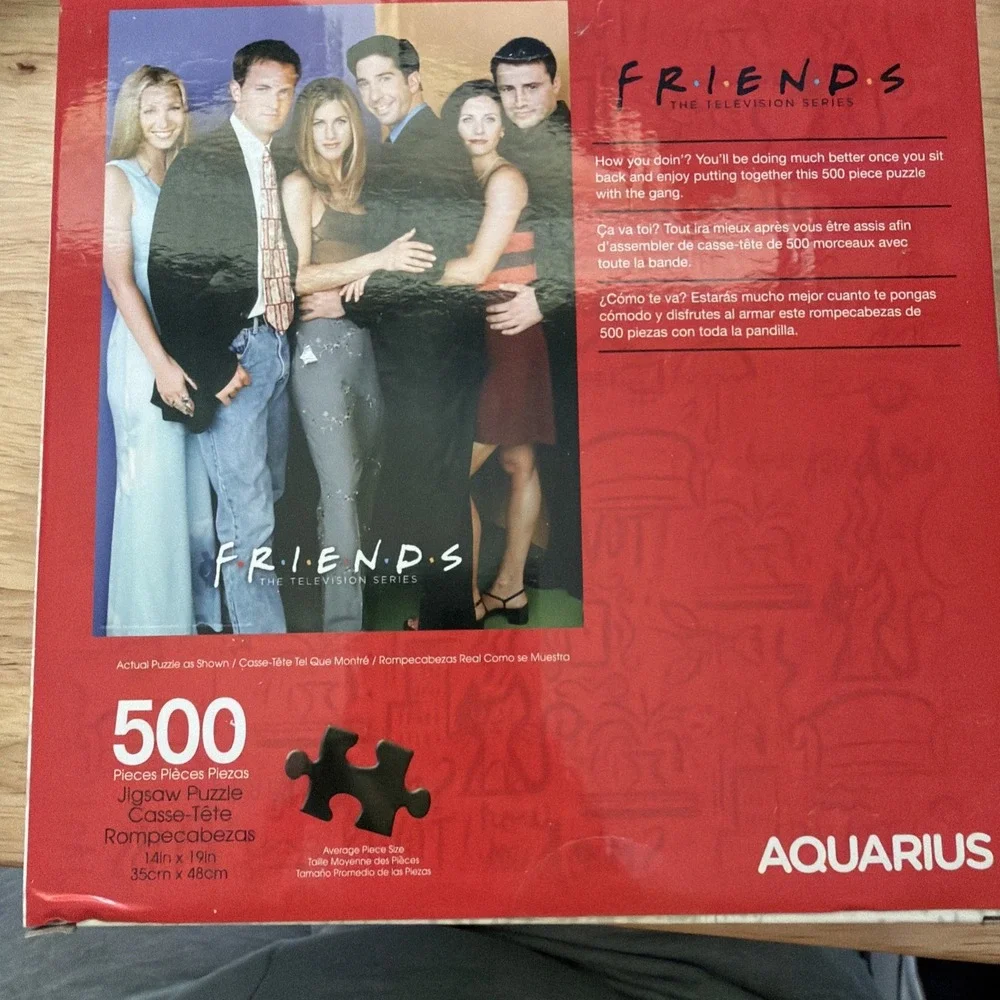 Aquarius Friends The Television Series 500 Piece Jigsaw Puzzle New In Box